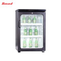 350L fan cooling glass display no frost showcase